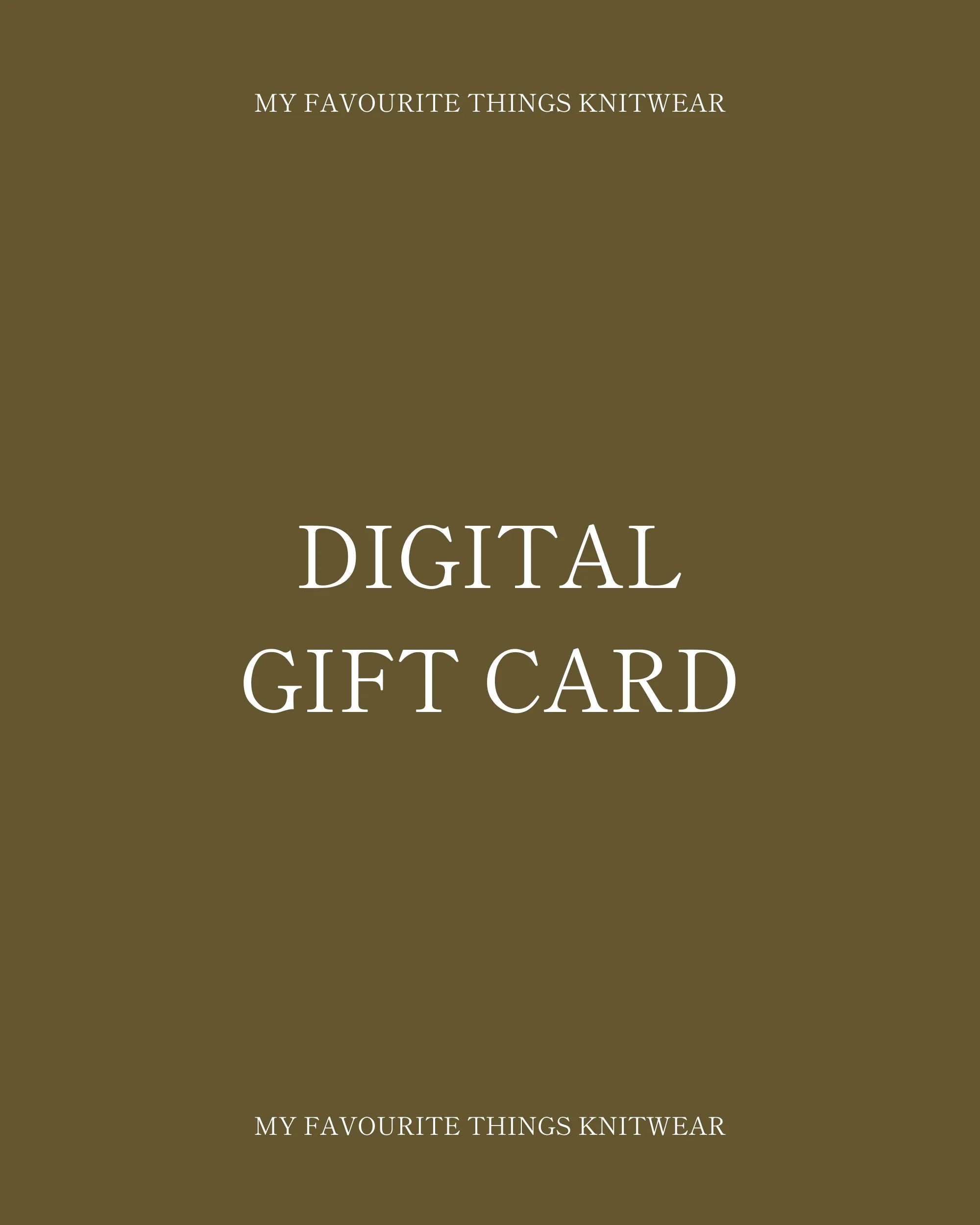 Digital gift card